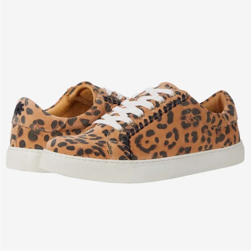 Jack Rogers Women’s Whitney Leopard Print Sneakers Size 7.5